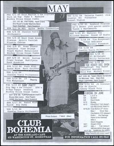 Club Bohemia flyer