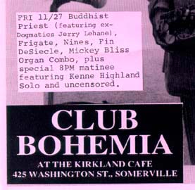 Club Bohemia flyer